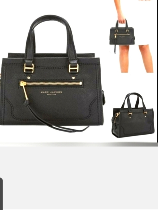 Marc Jacobs Handbags - ❤️💕Womens Large Marc Jacobs Black Textured Leather Satchel🩷❣️